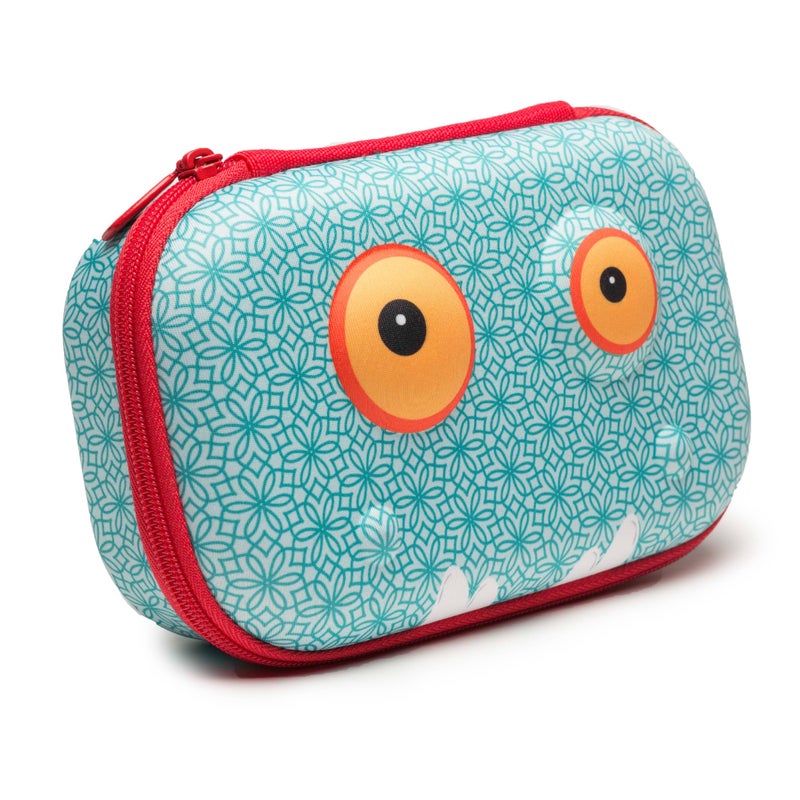 ZIPIT Beast Pencil Box for Kids, Large Capacity Cute Pencil Case for School, Stationery Organizer Box, Blue - Image 1